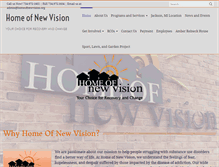 Tablet Screenshot of homeofnewvision.org